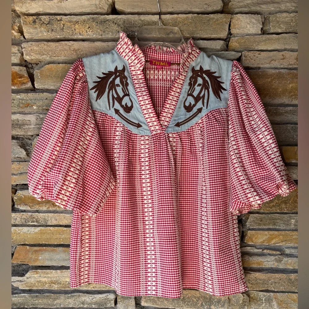 THML Puff Sleeve Blouse - Picture 1 of 3